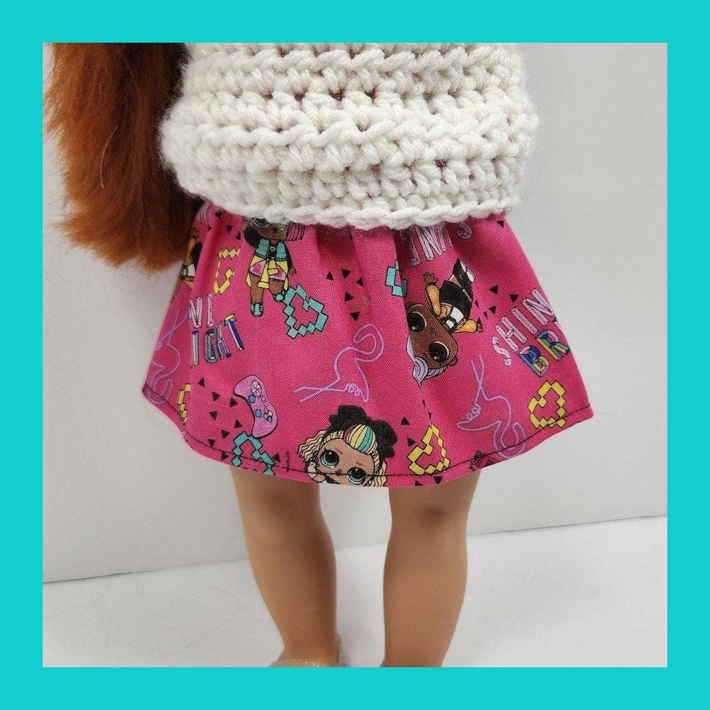 18" Doll Skirt - handmade - Fits‎ American Girl, My Life, Our Generation